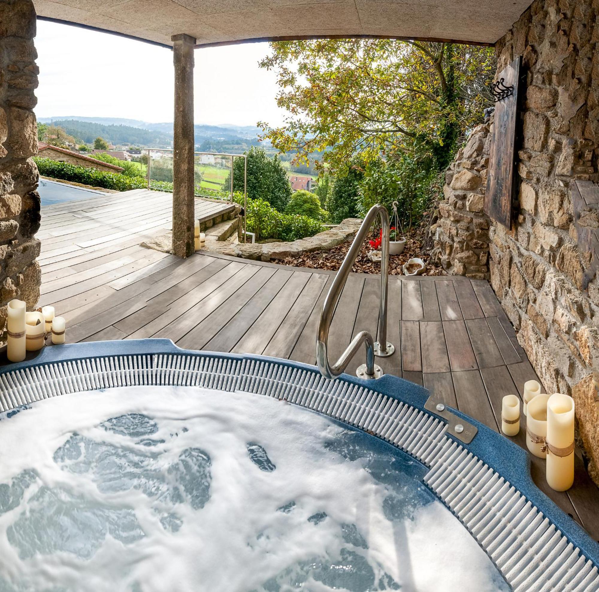 Casa Do Cebro Casa Con Piscina Y Jacuzzi Privados Villa Santiago de Compostela Luaran gambar